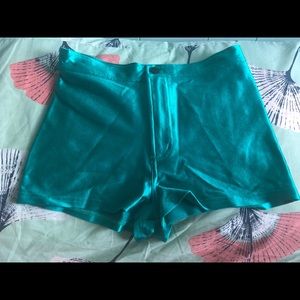 American apparel disco short deep peacock